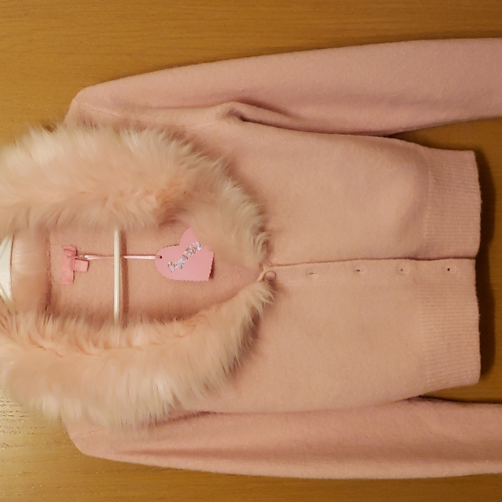 Sugar Thrillz Pink Faux Fur Sweater